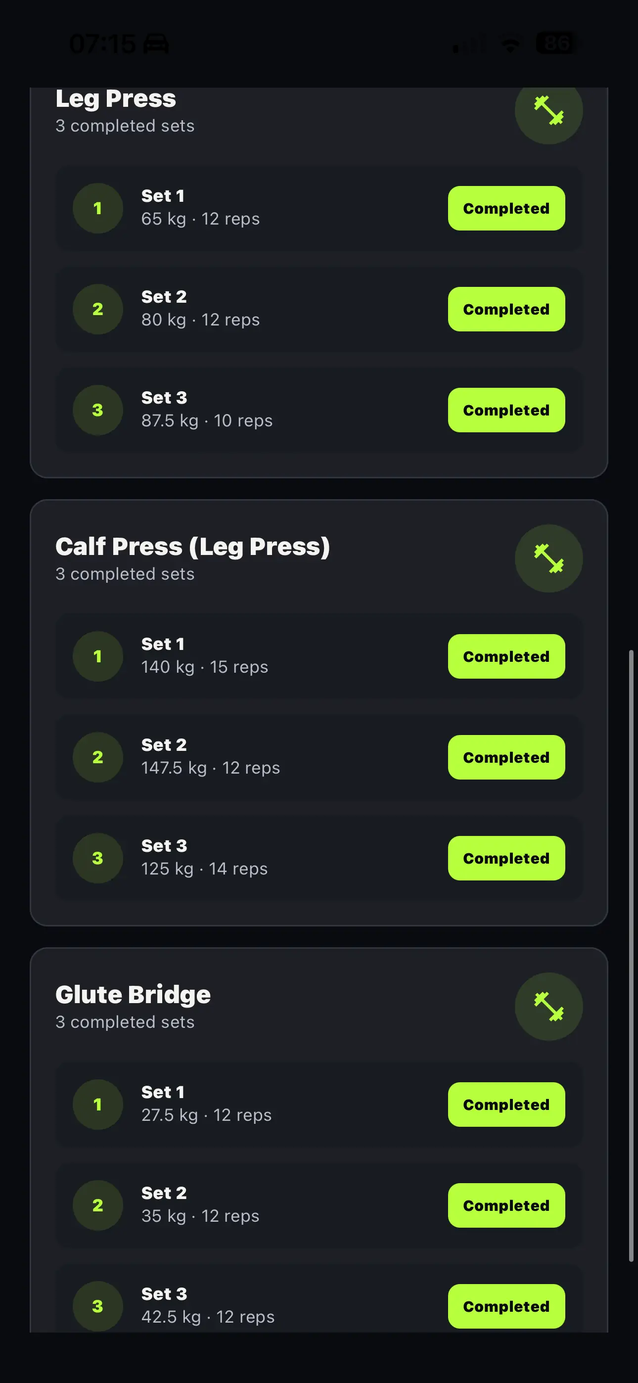 VECT8 app screen 6 - Record rest times and set modes.webp